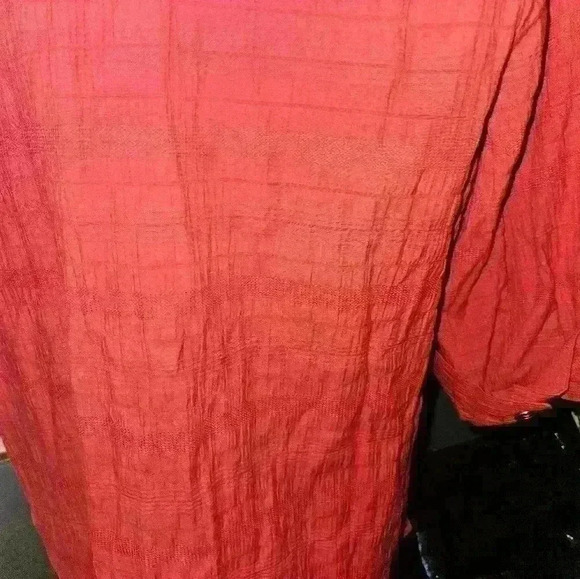 Rebecca Malone Womans 3/4 Sleeve Red Blouse Size Xl - Picture 10 of 11